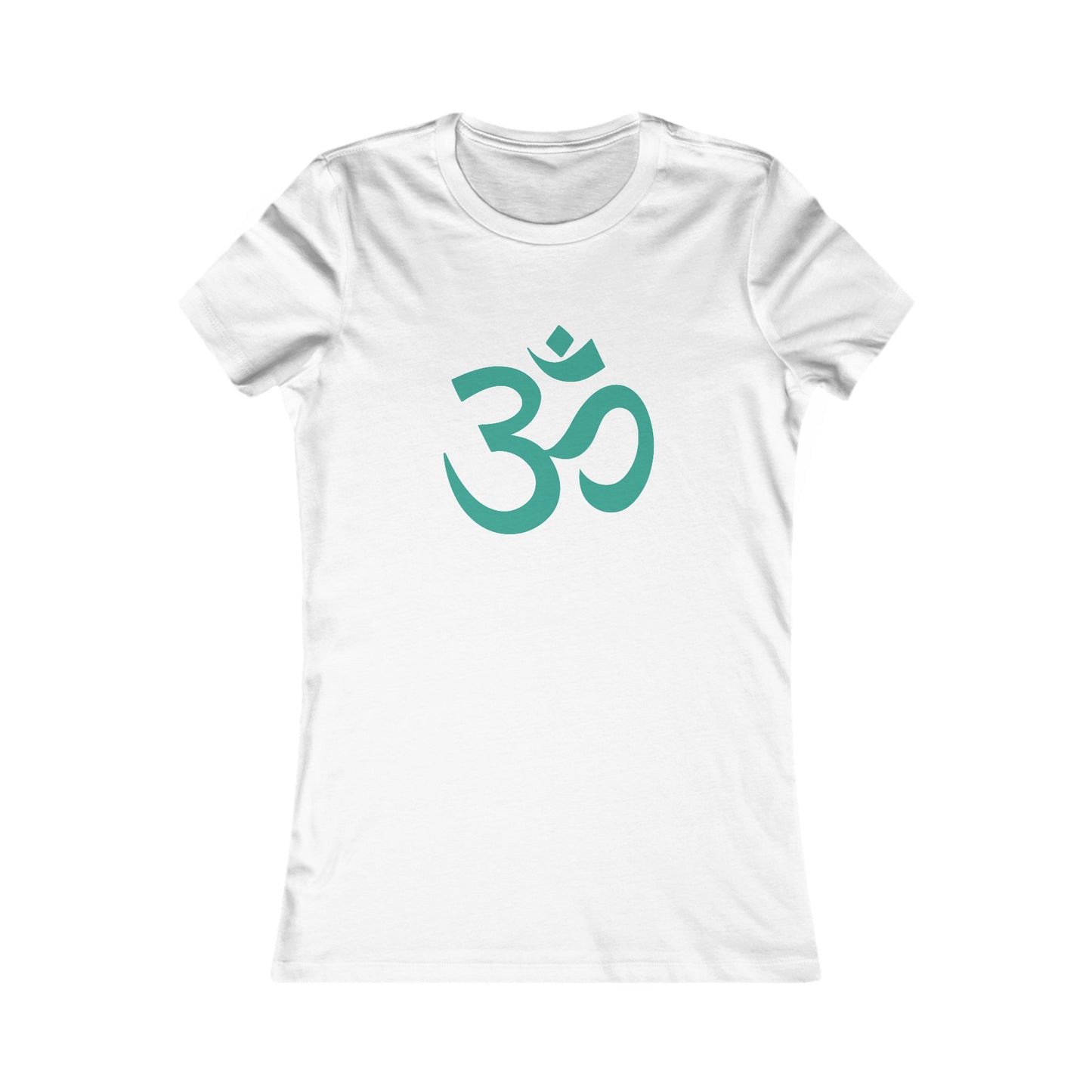 Teal Turquoise Om Ohm Yoga Meditation Shirt, Yoga Tees, Yoga Graphic T-shirt, Ladies Cut Graphic Tees