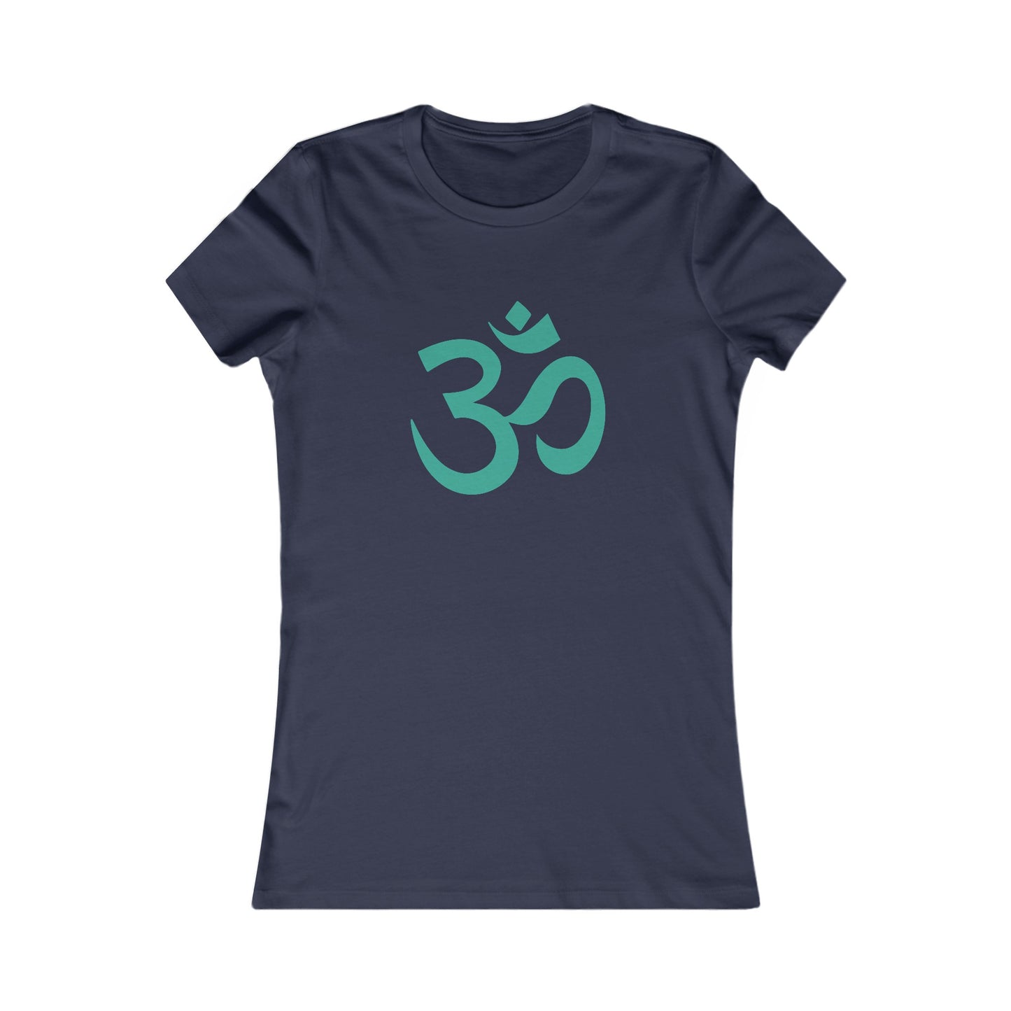 Teal Turquoise Om Ohm Yoga Meditation Shirt, Yoga Tees, Yoga Graphic T-shirt, Ladies Cut Graphic Tees