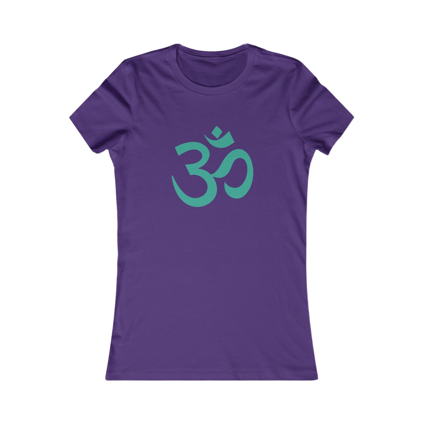 Teal Turquoise Om Ohm Yoga Meditation Shirt, Yoga Tees, Yoga Graphic T-shirt, Ladies Cut Graphic Tees