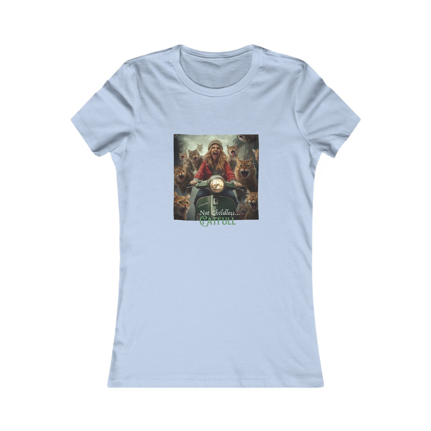 Not Childless - Catfull Cat Lady Shirt - - T-shirt, Ladies Cut Graphic Tees