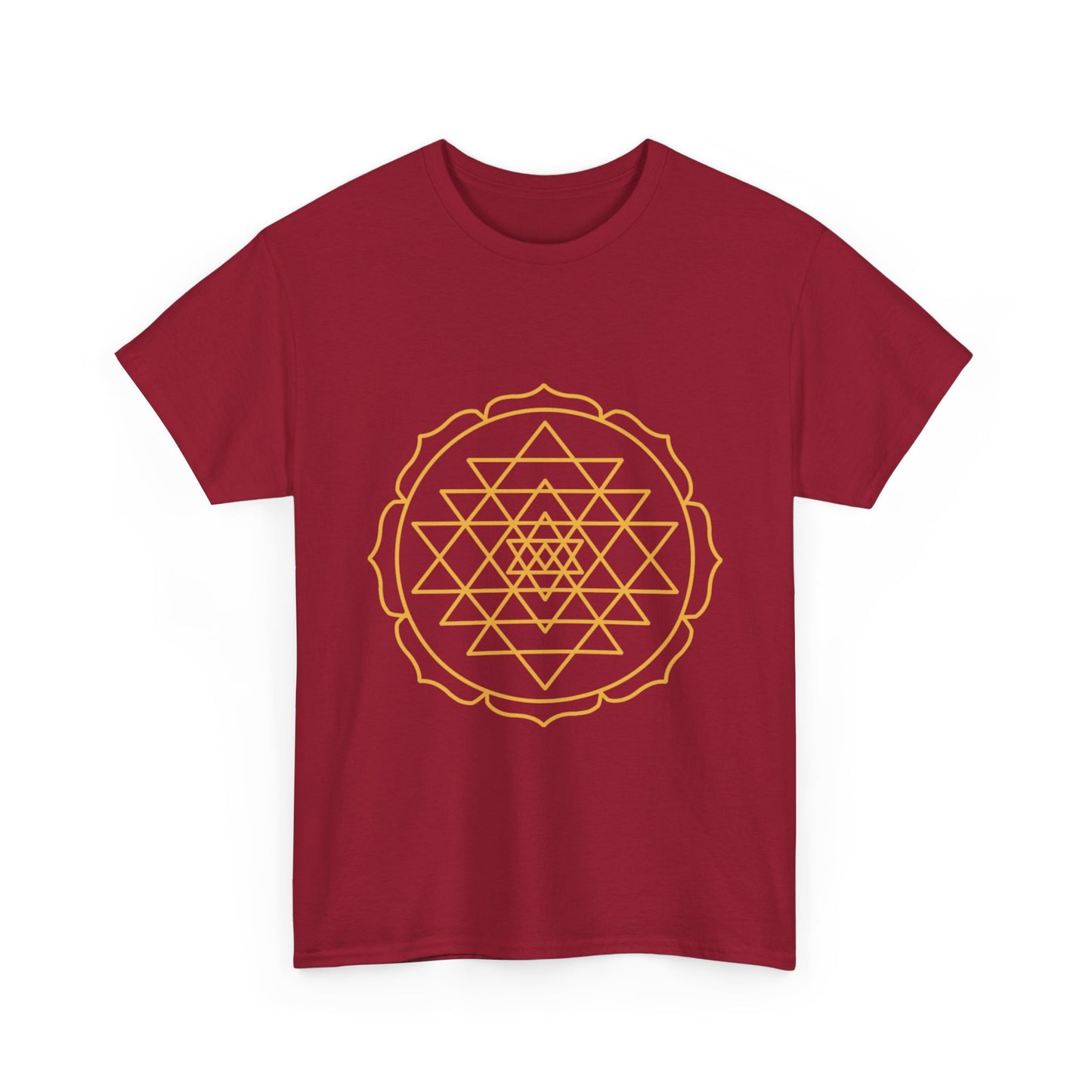 Sri Yantra, Shree Yantra, Shri Chakra Nava Chakra Shirt - Graphic Tee - Yoga, Zen, Hindu Gifts Unisex Heavy Cotton Graphic Tee T-Shirt
