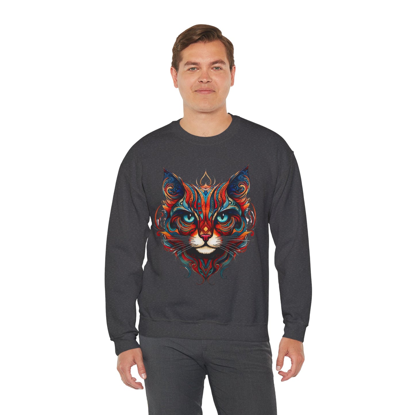 Exotic Orange Tabby Cat Sweatshirt, Cat Lovers Gift, Kitty Cat Shirt Unisex Sweatshirt Sweat Shirt, Many Colors