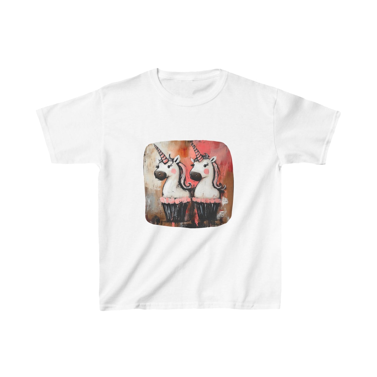 Kids Unicorn Cupcake Graphic Tee- Kids Graphic Tee - Pink Unicorn Design for Young Adventurers