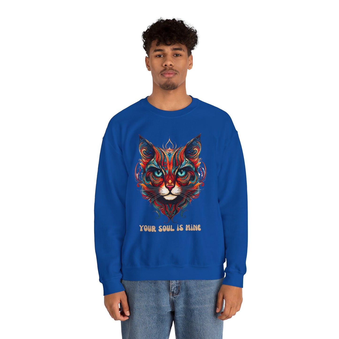 Your Soul is Mine Cat Sweatshirt, Cat Lovers Gift, Kitty Cat Christmas Shirt Unisex Sweatshirt Sweat Shirt, Many Colors