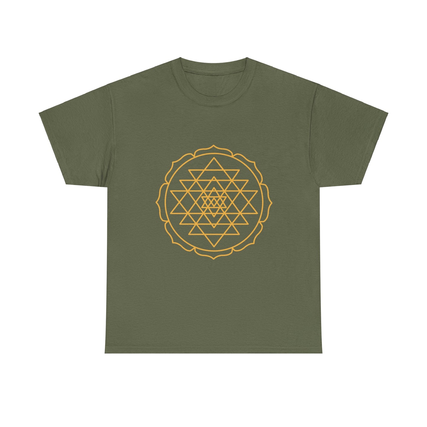 Sri Yantra, Shree Yantra, Shri Chakra Nava Chakra Shirt - Graphic Tee - Yoga, Zen, Hindu Gifts Unisex Heavy Cotton Graphic Tee T-Shirt
