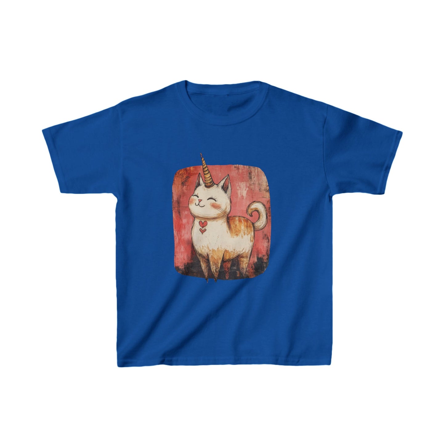 Kids Kitty Cat Unicorns Graphic Tee- Kids Graphic Tee - Adorable Cat Unicorn Design for Young Cat and Unicorn Lovers