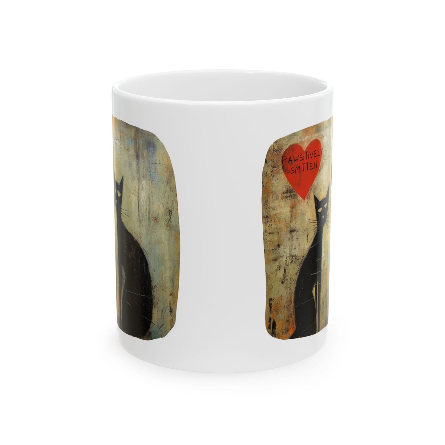 Pawsitively Smitten Valentine's Day Printed Ceramic Mug 11oz