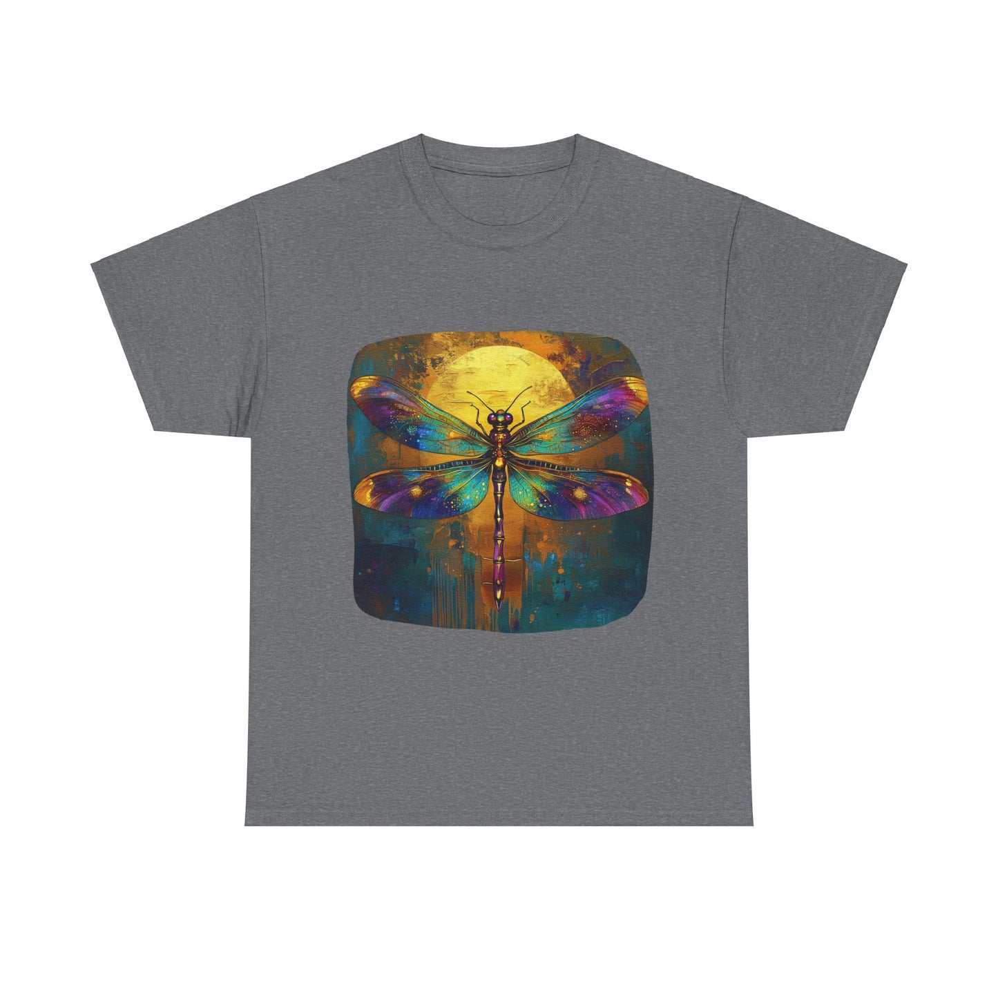 Gilded Dragonfly, Dragonfly Lover - Dragonfly Gift Unisex Heavy Cotton Tee T-Shirt