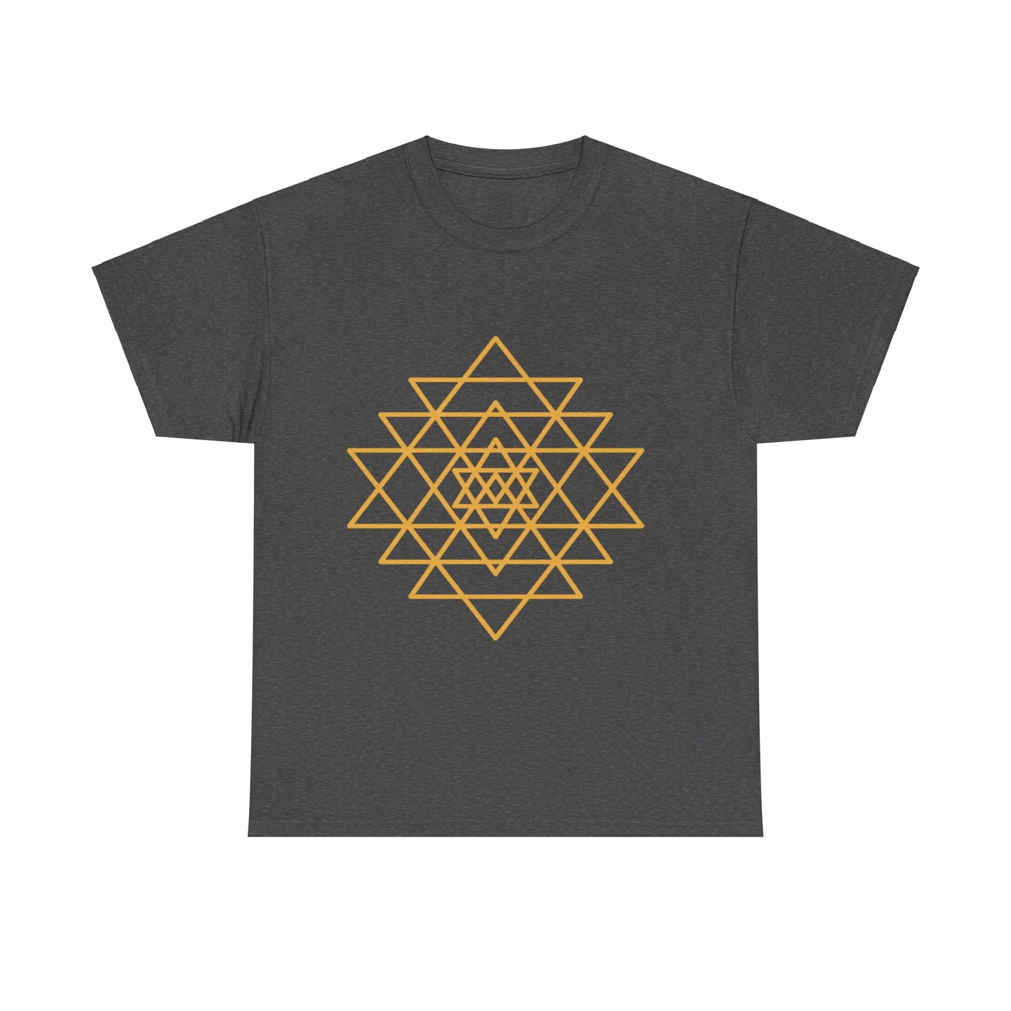 Sacred Geometry Sri Yantra, Shree Yantra, Shri Chakra Nava Chakra Shirt - Graphic Tee - Yoga, Zen, Hindu Gifts Unisex Heavy Cotton Graphic Tee T-Shirt