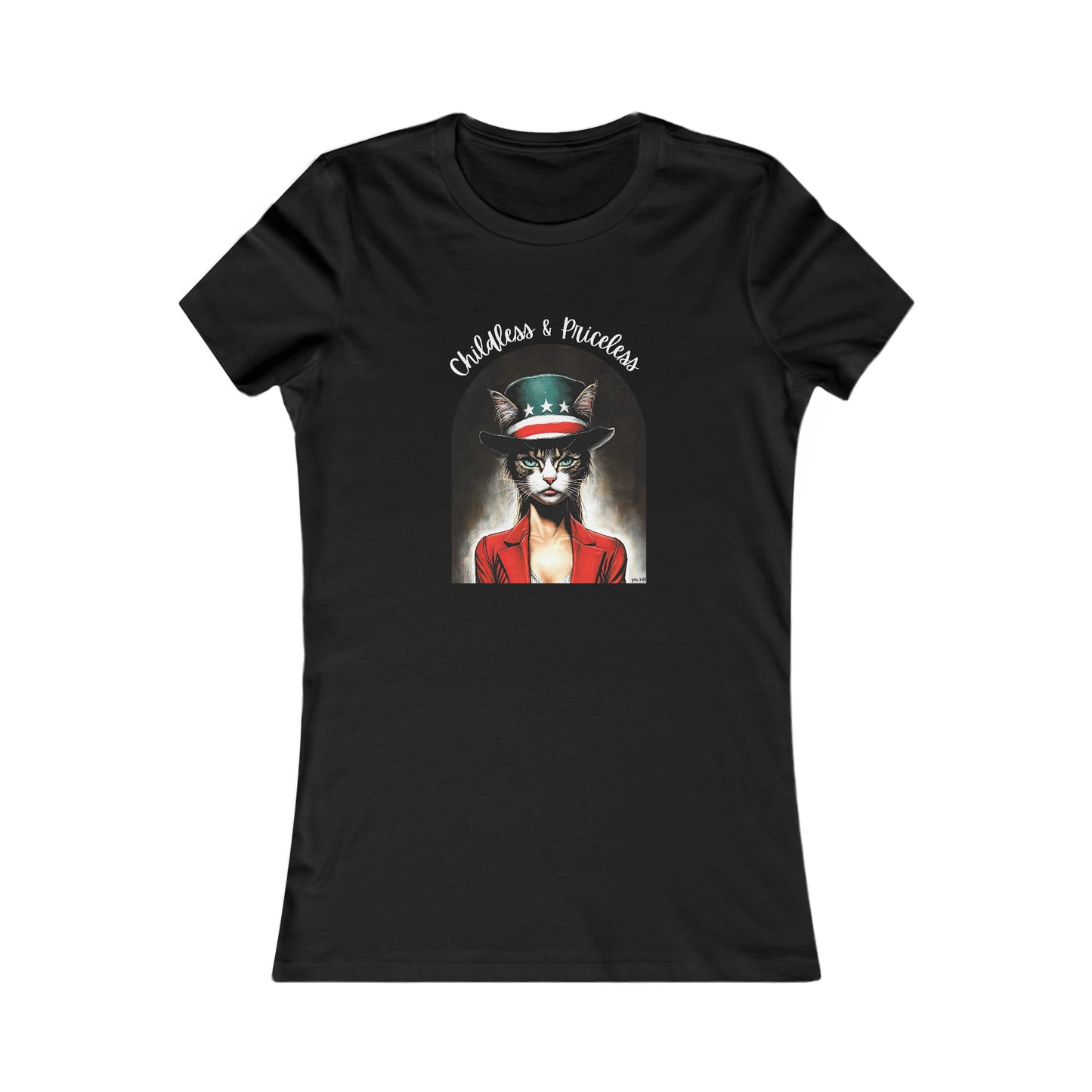 Childless Cat Lady Shirt - "Childless and Priceless" - T-shirt, Ladies Cut T's, Say NO to Outdated Stereotypes