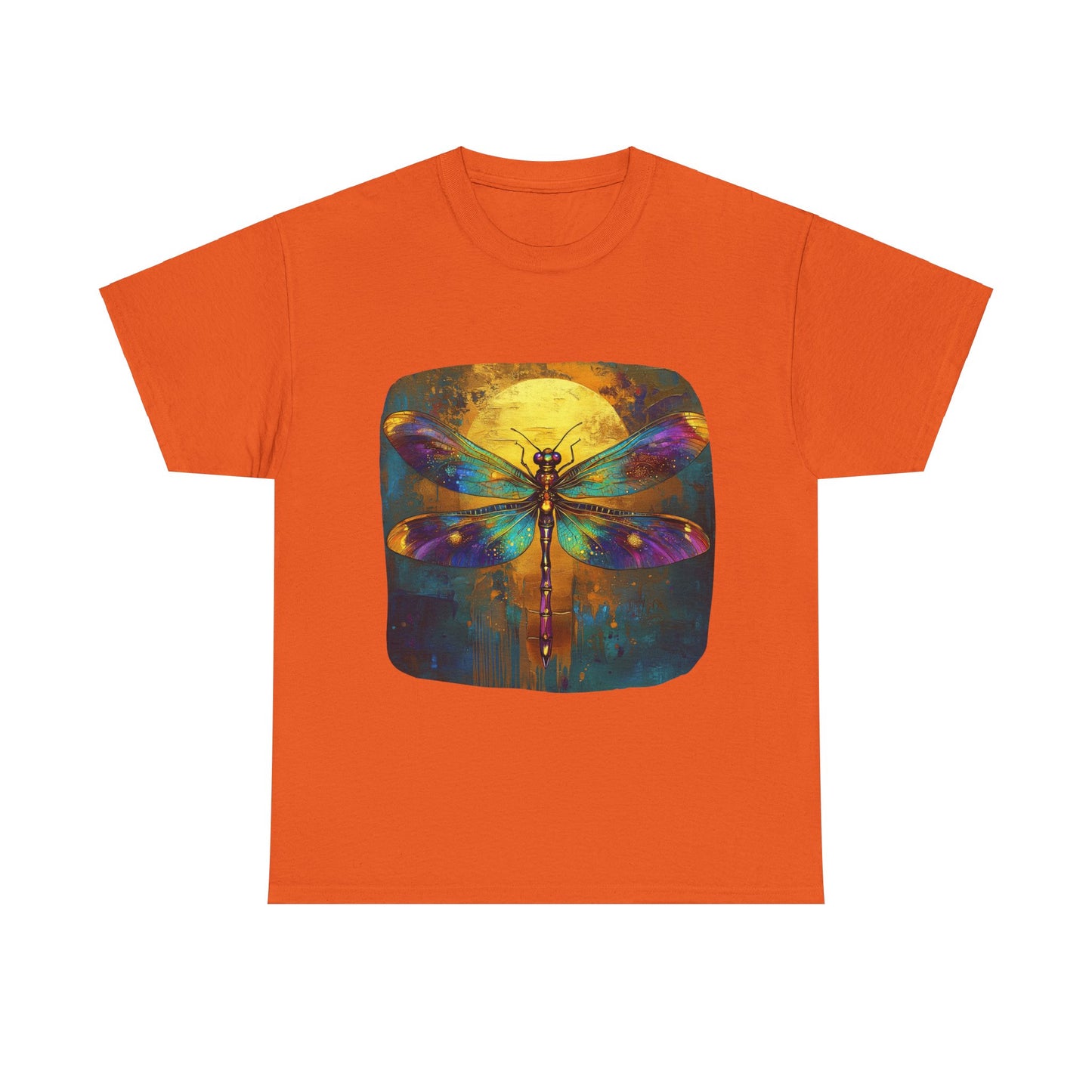 Gilded Dragonfly, Dragonfly Lover - Dragonfly Gift Unisex Heavy Cotton Tee T-Shirt