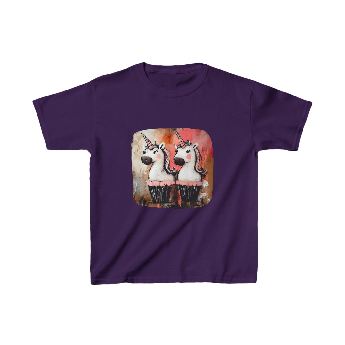 Kids Unicorn Cupcake Graphic Tee- Kids Graphic Tee - Pink Unicorn Design for Young Adventurers