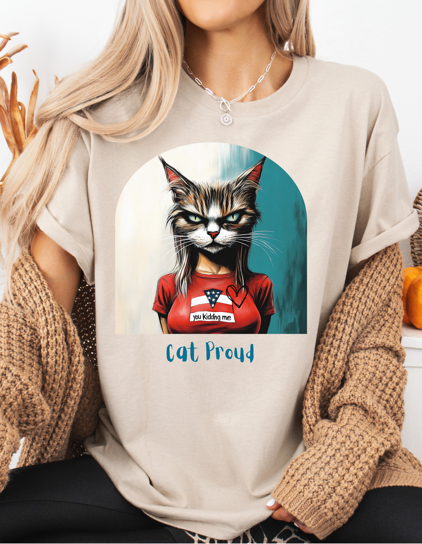 Childless Cat Lady Shirt - "Cat Proud" - Say NO to Ignorance - Unisex Heavy Cotton Tee