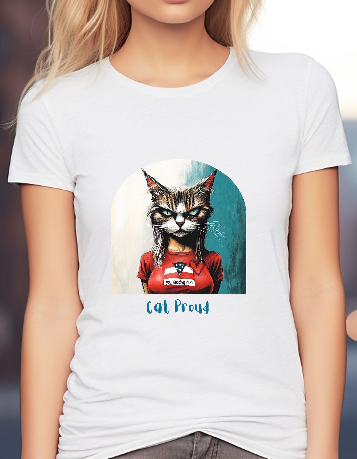 Childless Cat Lady Shirt - "Cat Proud" - T-shirt, Ladies Cut T's