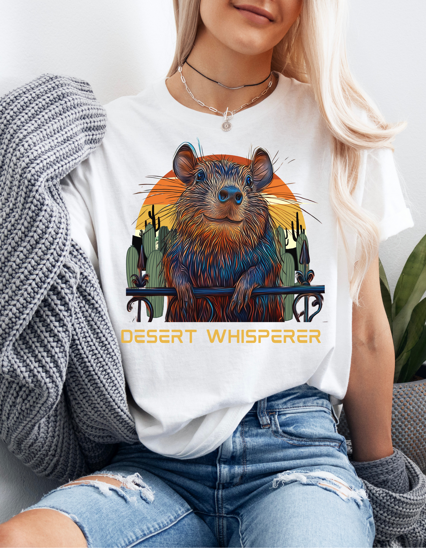 Javelina "Desert Whisperer" - Sedona and Arizona Shirt, Javelina Lover Unisex Heavy Cotton Tee T-Shirt
