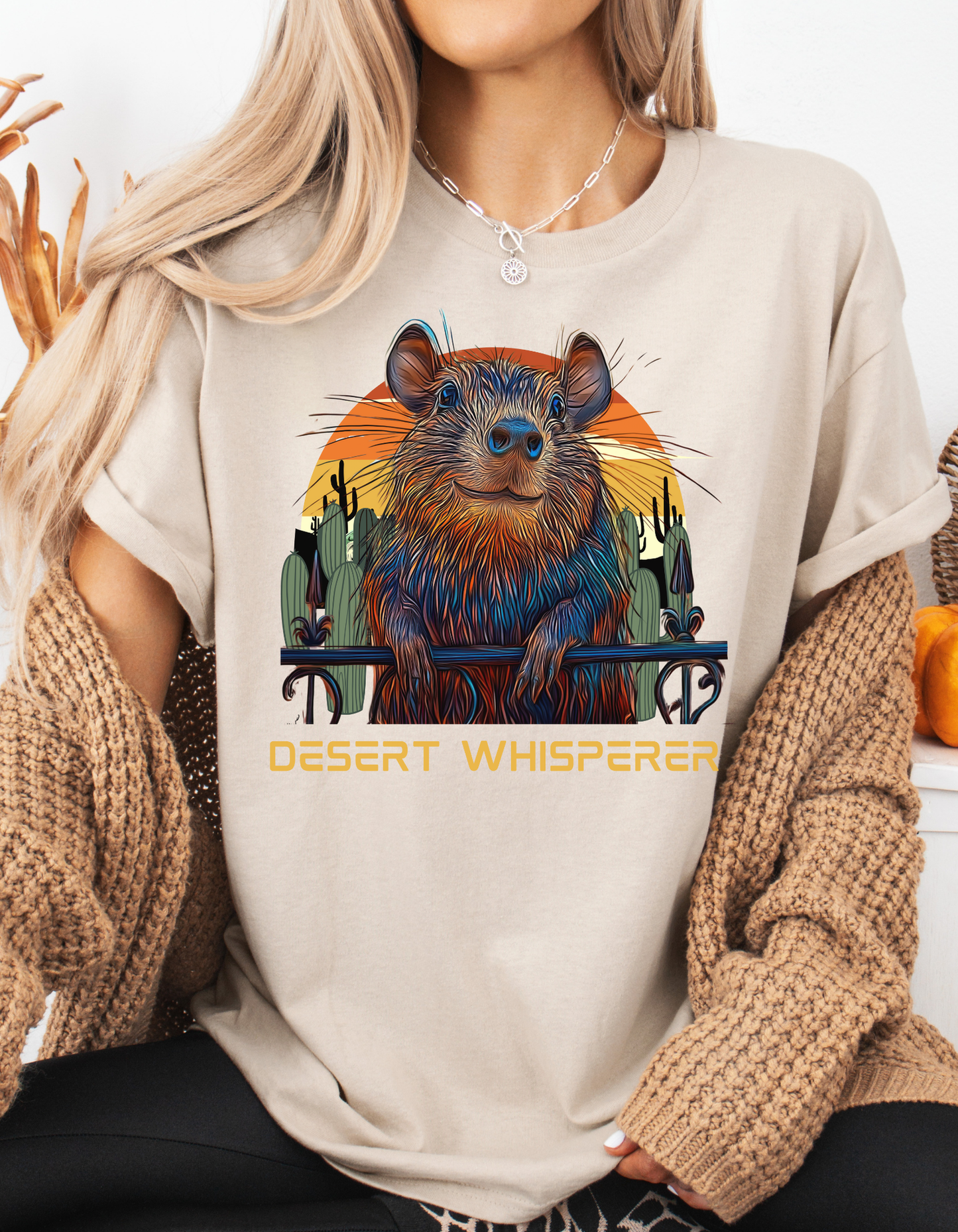 Javelina "Desert Whisperer" - Sedona and Arizona Shirt, Javelina Lover Unisex Heavy Cotton Tee T-Shirt