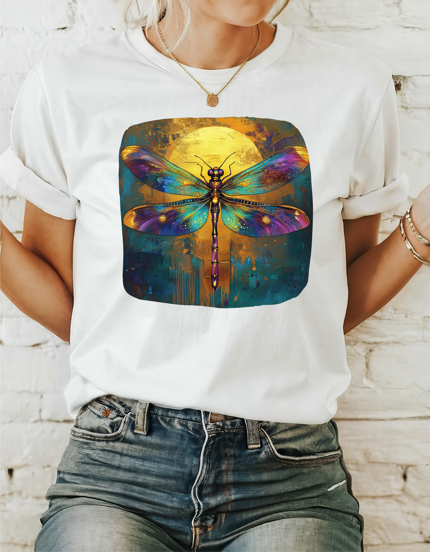 Gilded Dragonfly, Dragonfly Lover - Dragonfly Gift Unisex Heavy Cotton Tee T-Shirt