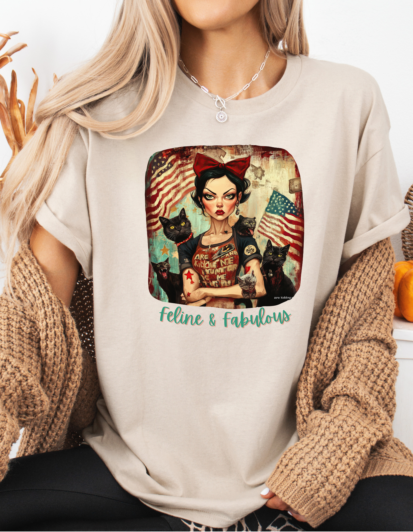 Childless Cat Lady Shirt - "Feline & Fabulous" - Say NO to Ignorance - Unisex Heavy Cotton Tee