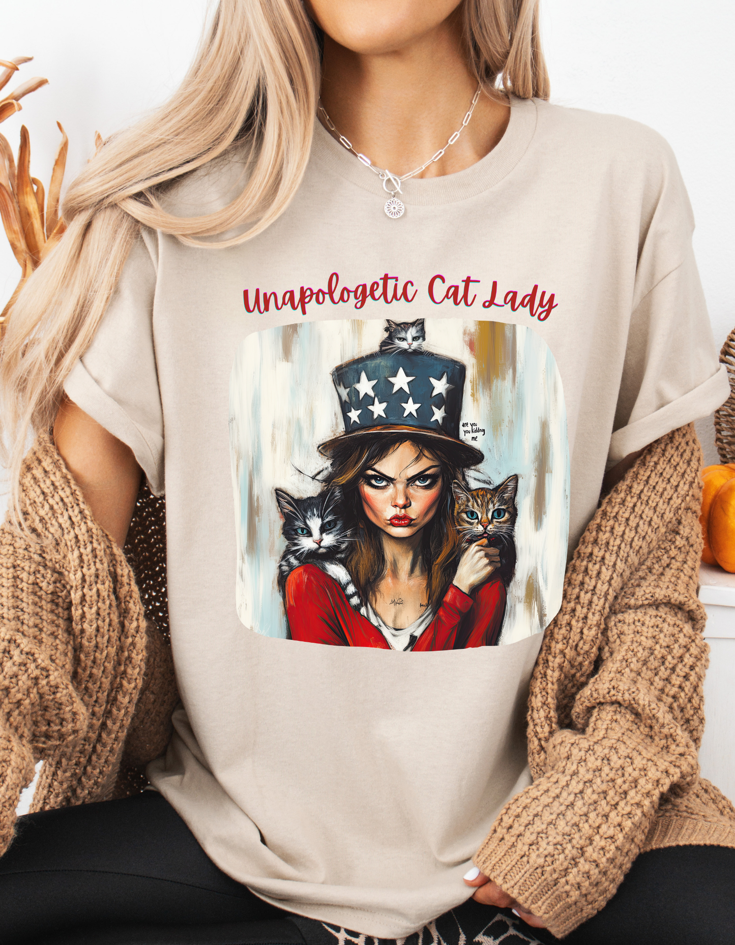 Childless Cat Lady Shirt - "Unapologetic Cat Lady" - , Say NO to Ignorance - Unisex Heavy Cotton Tee