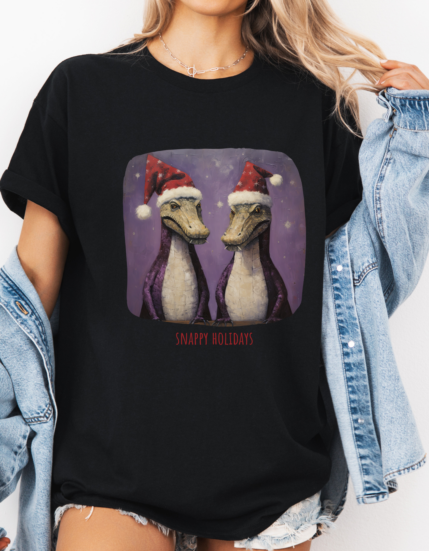 Florida Gator Christmas, Holiday Alligator Shirt Unisex Tee Shirt, T-Shirt Sailing Gift Softstyle T-Shirt Tee Teeshirt Florida Christmas Shirt Gift