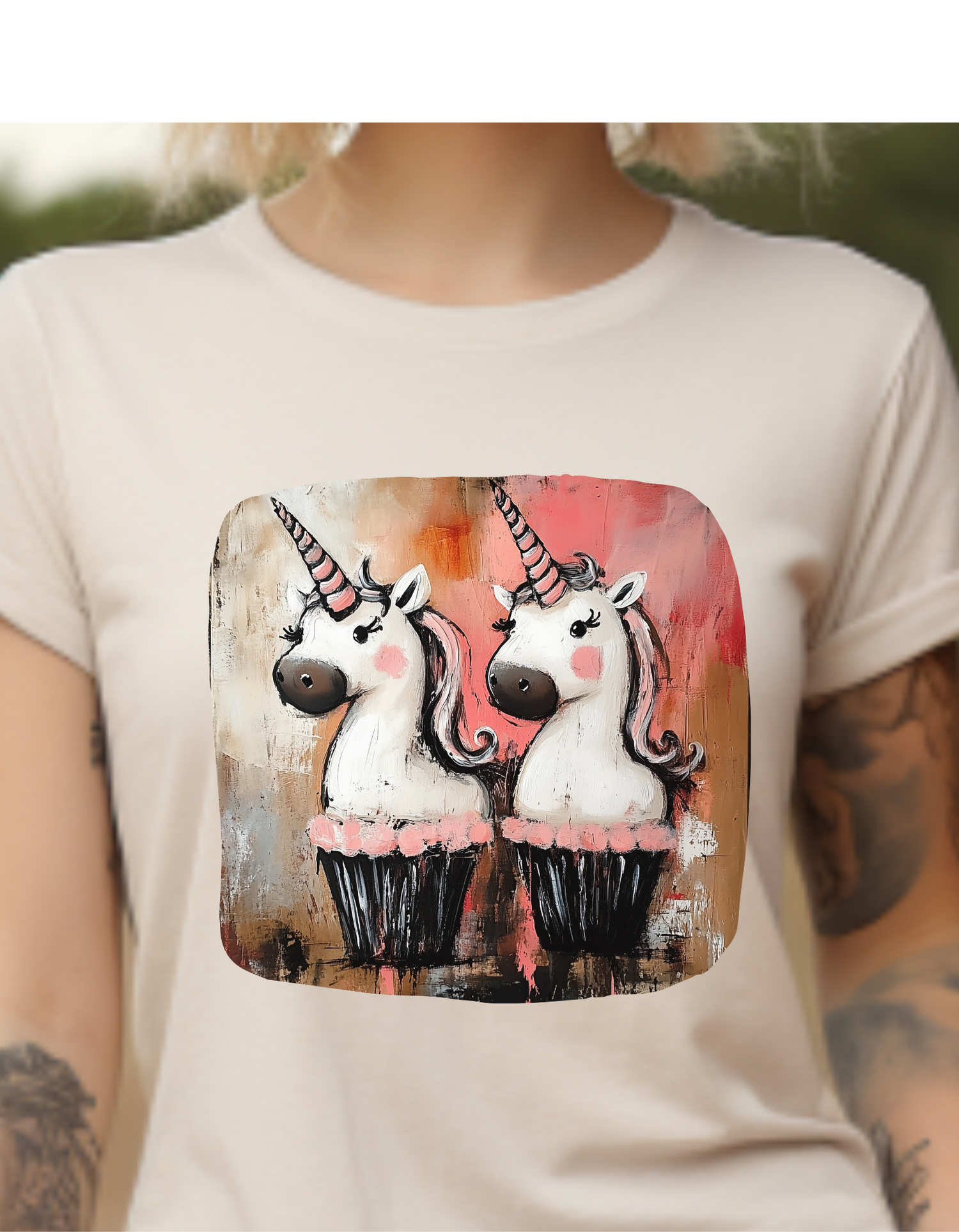 Unicorn Cupcakes with Icing Graphic Tee