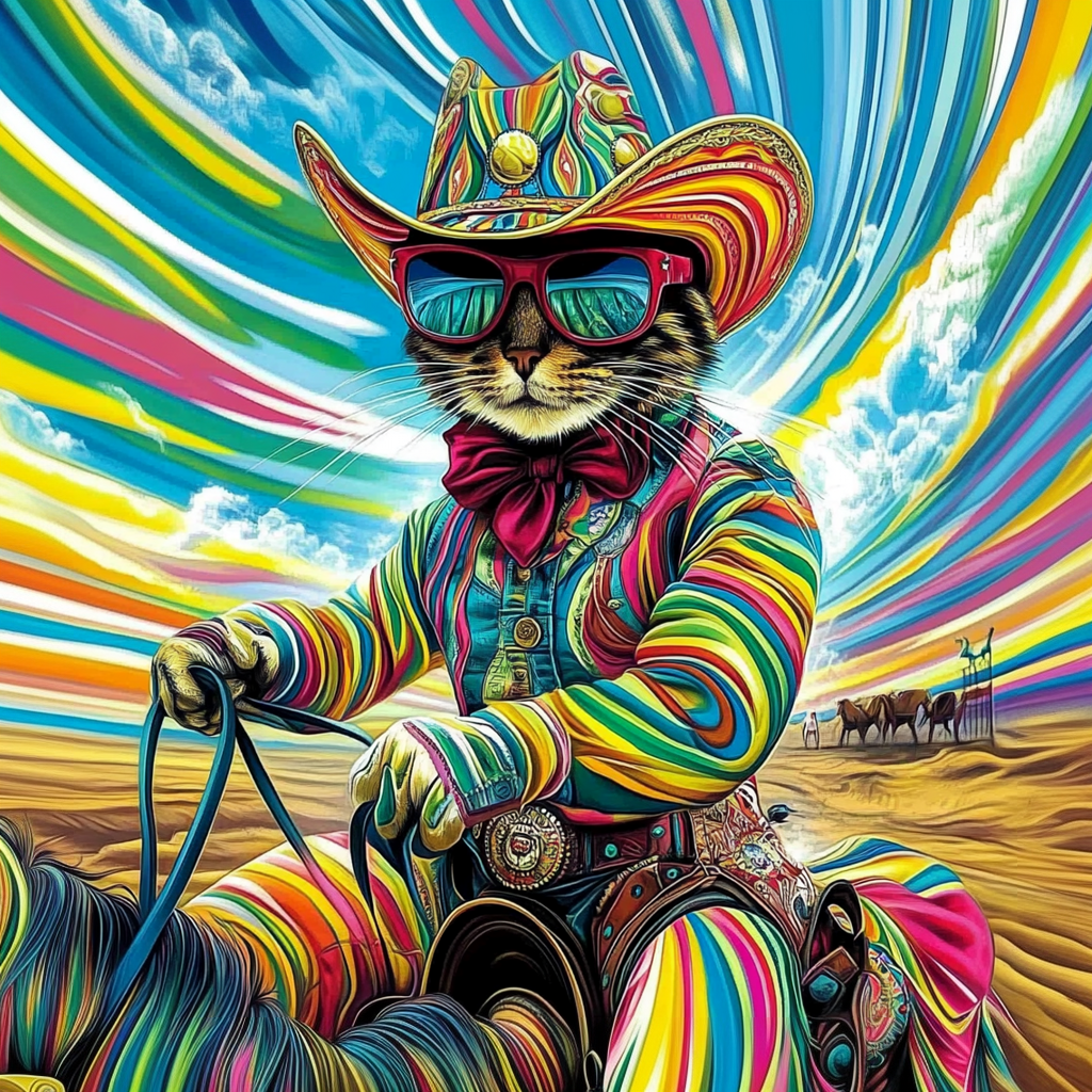 Rodeo Cat Graphic Tshirt