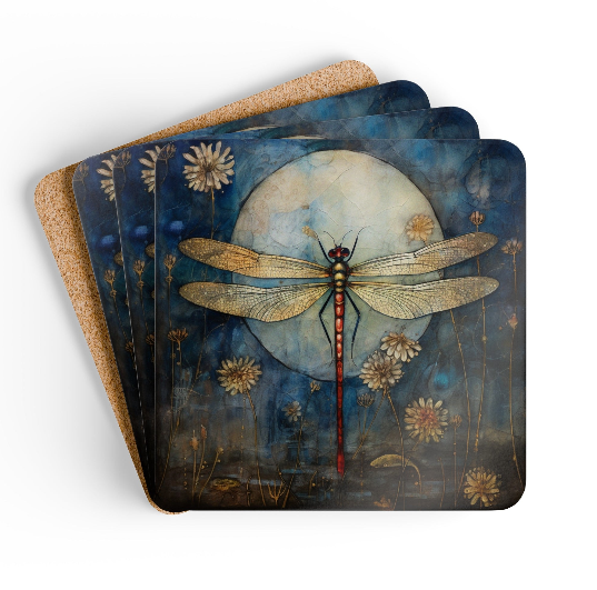 Dragonfly Art Coasters