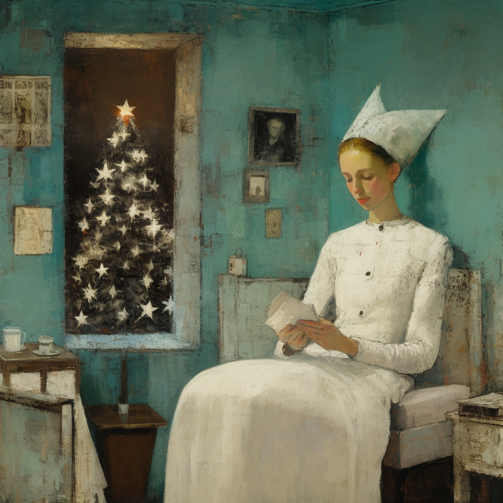 Nurse- old fashioned holiday art