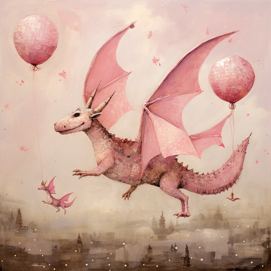 Pink Dragons for Girls Graphic Tees