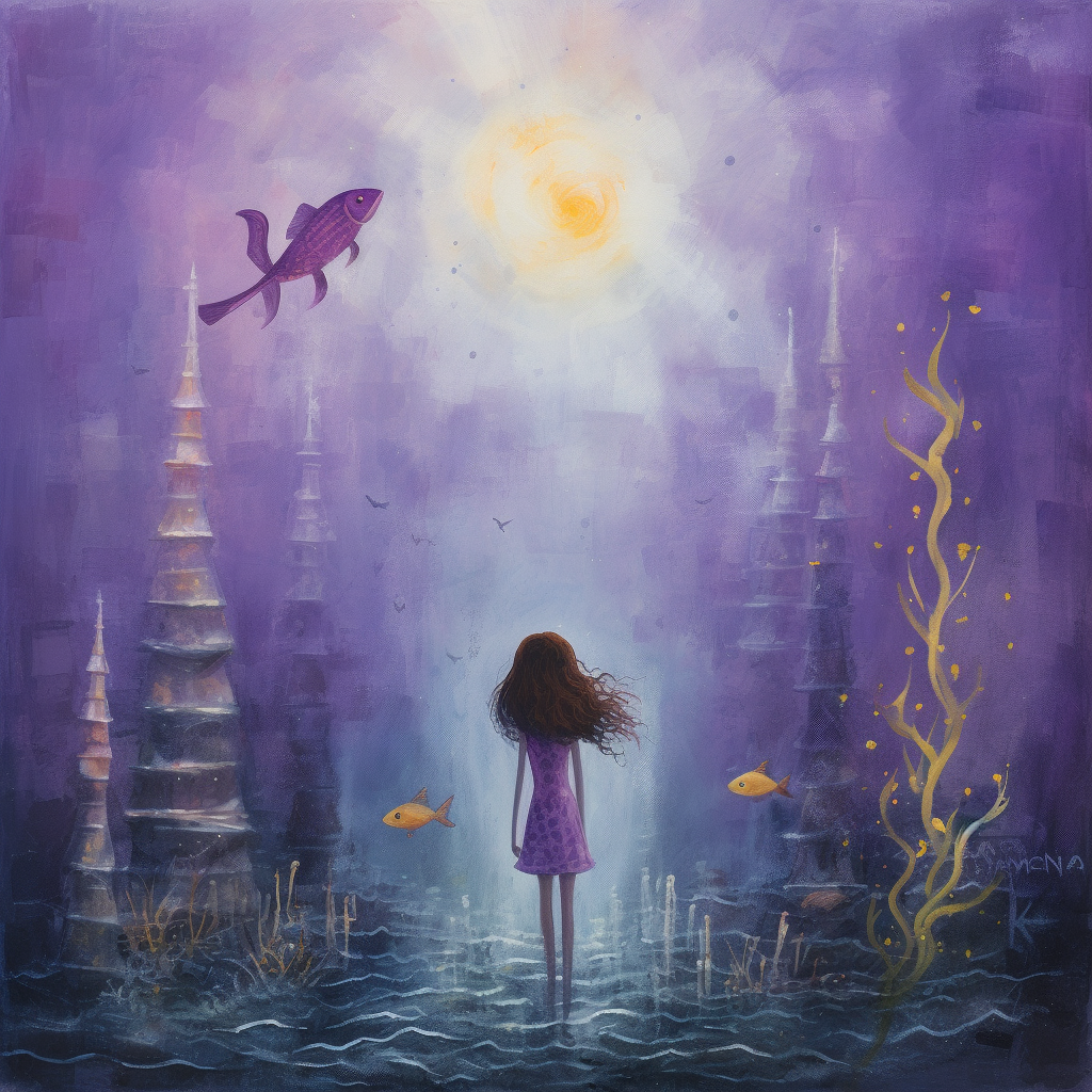 Mermaid Wall Art - Kids Underwater Scene