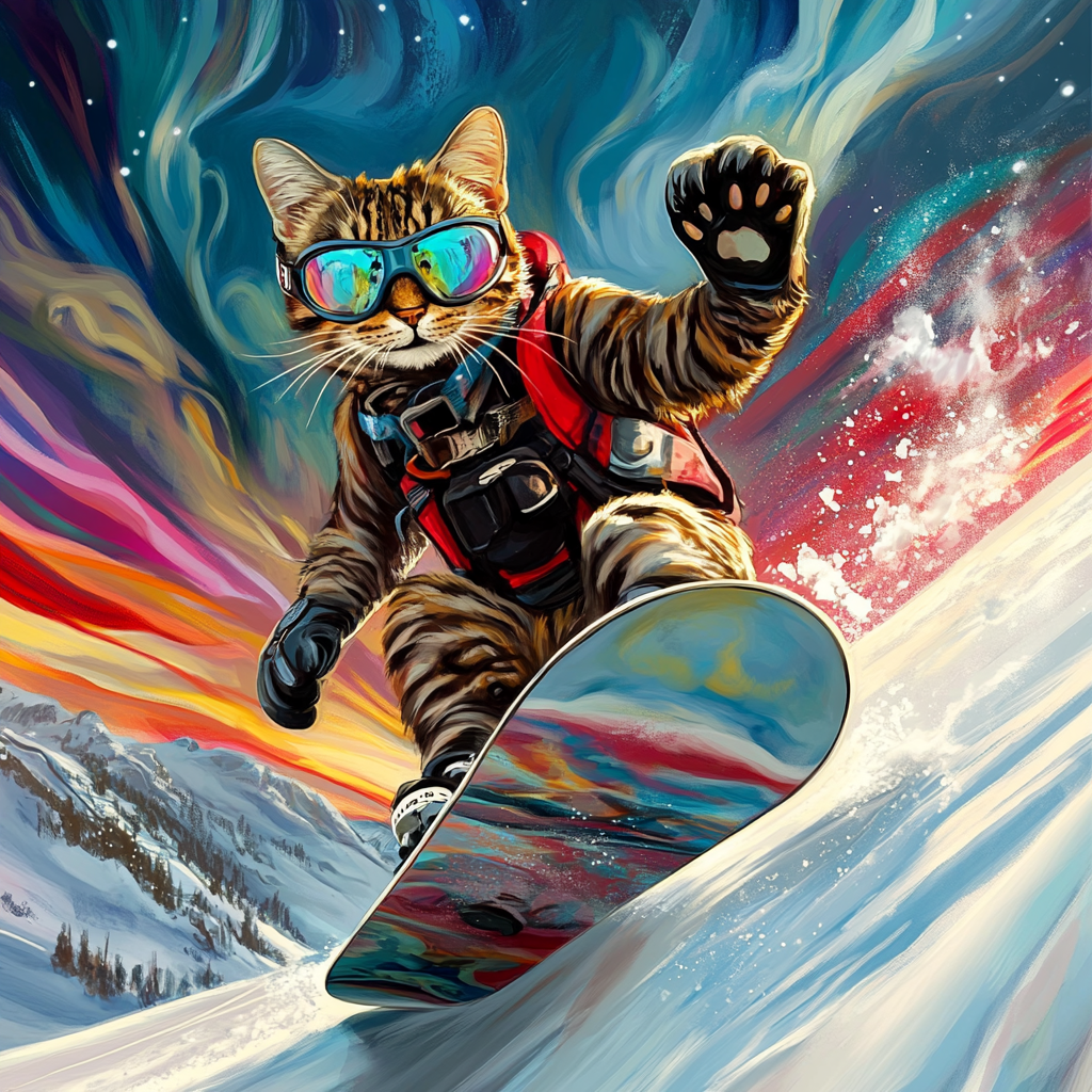 Snowboard Cat, Snowboard Gear Shirt