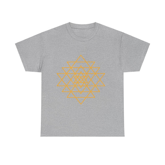 Sacred Geometry Sri Yantra, Shree Yantra, Shri Chakra  Nava Chakra Shirt - Graphic Tee - Yoga, Zen, Hindu Gifts Unisex Heavy Cotton Graphic Tee T-Shirt