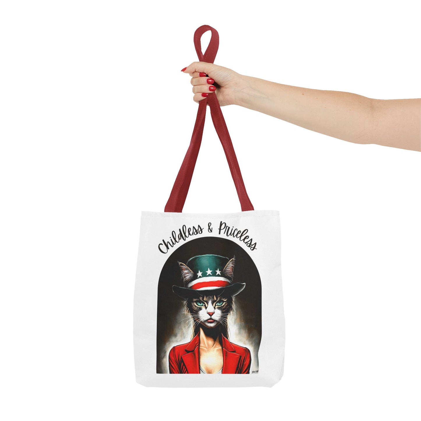 Childless and Priceless. Proud Cat, Childless Cat Lady Tote Bag (AOP)