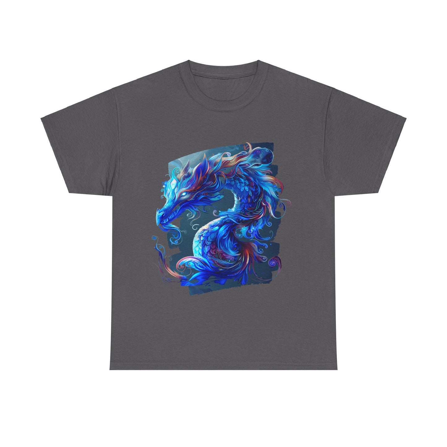 Blue Ancestor Dragons Graphic Tee - Dragons T-shirt -  Dragon Lovers Unisex Heavy Cotton Tee T-Shirt