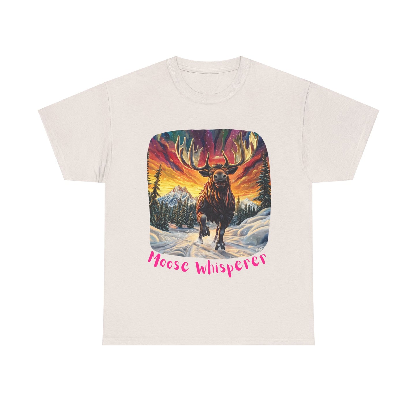 Moose Whisperer  - Moose Lover Unisex Heavy Cotton Tee T-Shirt