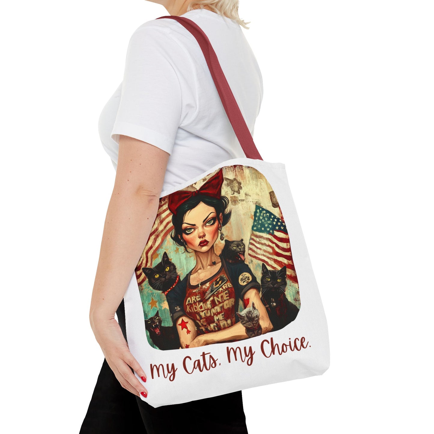 Childless Cat Lady "My Cats, My Choice" -  Childless Cat Lady Tote Bag (AOP)