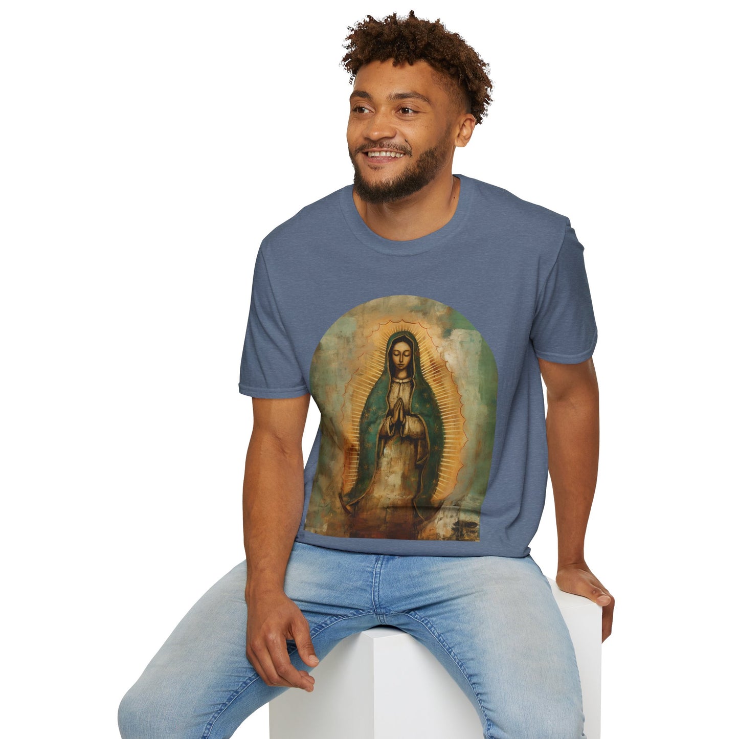 Our Lady Guadalupe Mens Woman's Unisex Shirt, Softstyle T-Shirt Tee Teeshirt