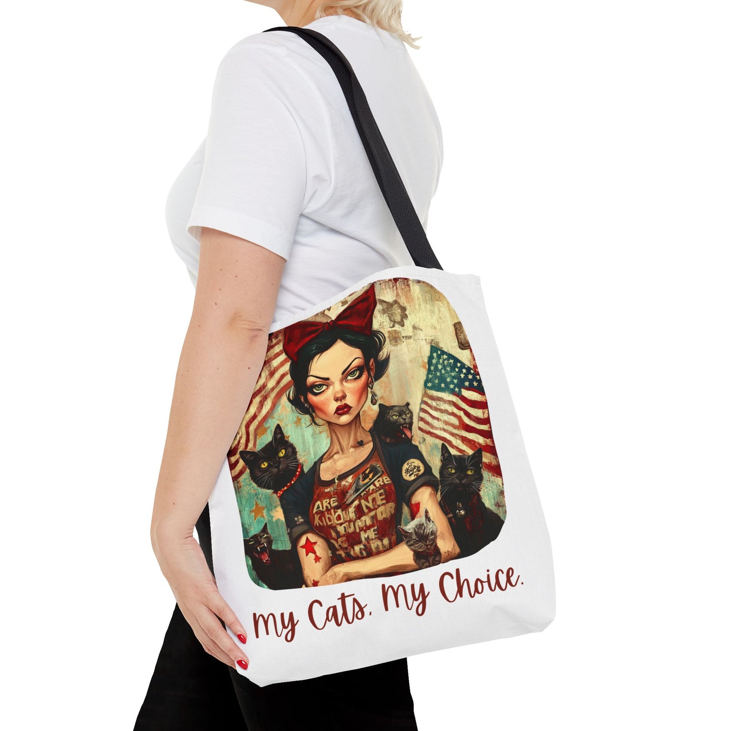 Childless Cat Lady "My Cats, My Choice" -  Childless Cat Lady Tote Bag (AOP)