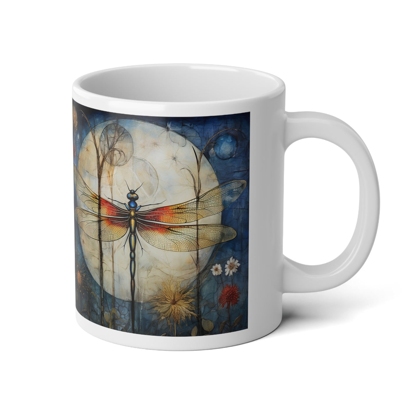 Dragonfly Mug, Inspirational Dragonfly Gift, Dragon Fly Lovers Large Size 20 oz mug