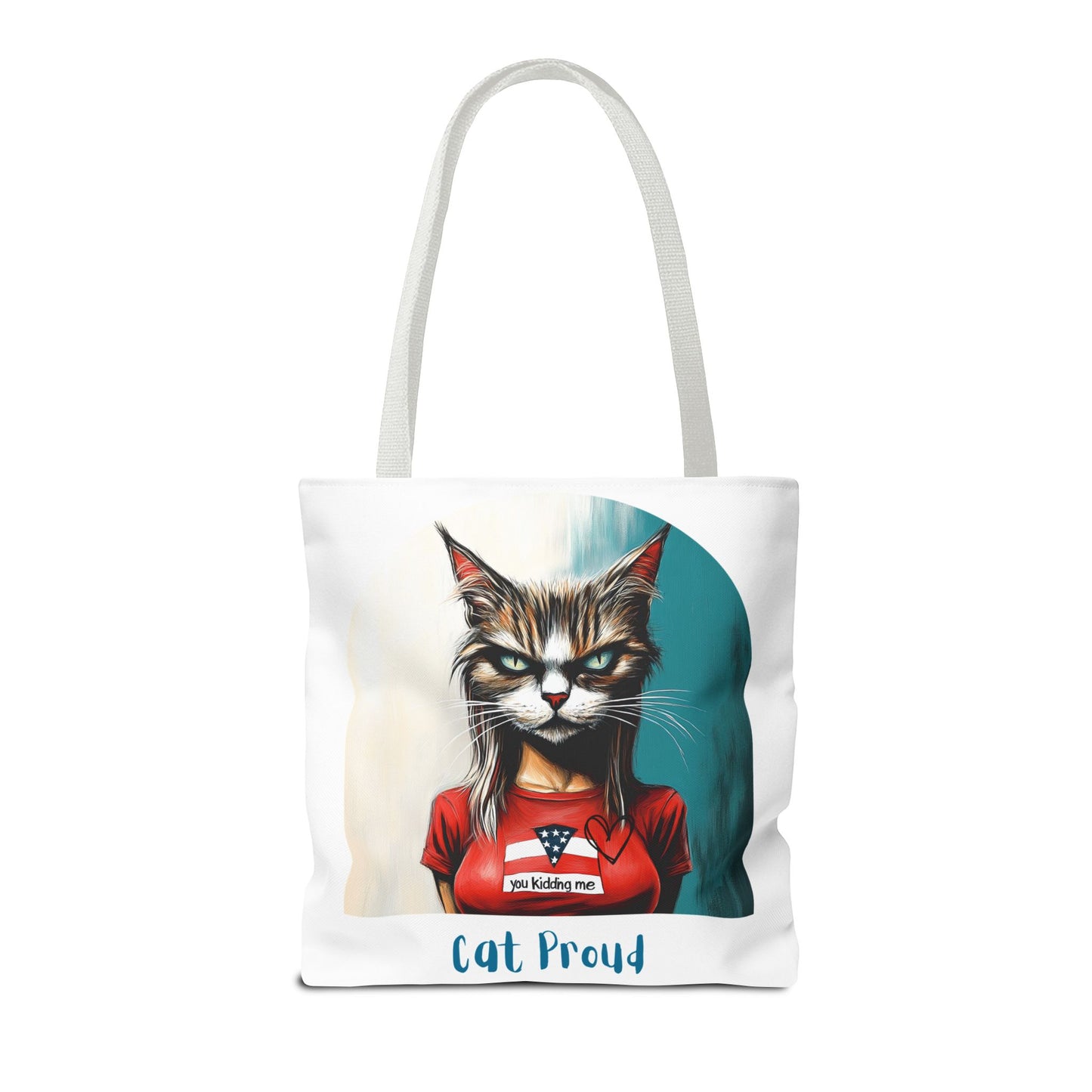 "Cat Proud" Childless Cat Lady Tote Bag (AOP)