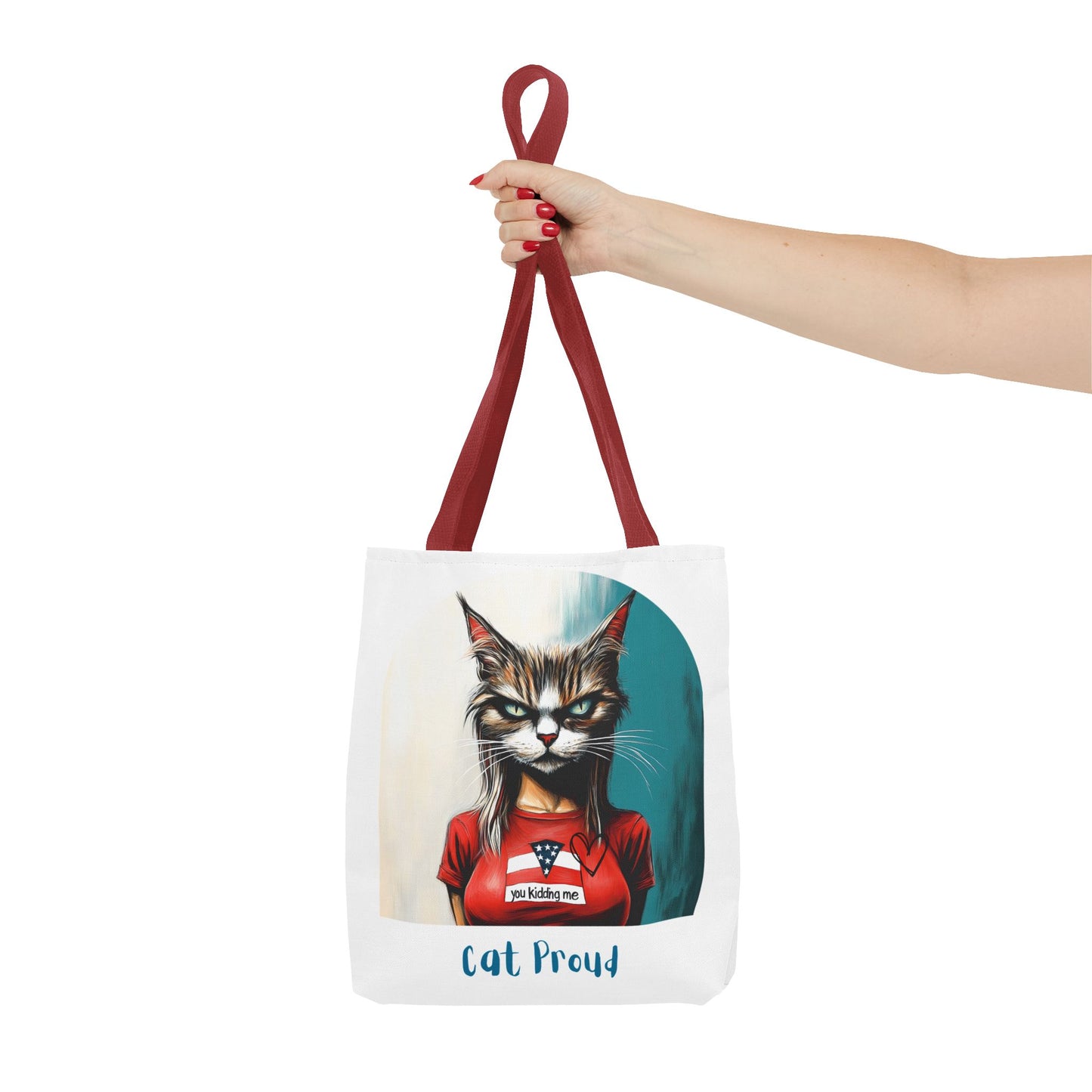 "Cat Proud" Childless Cat Lady Tote Bag (AOP)