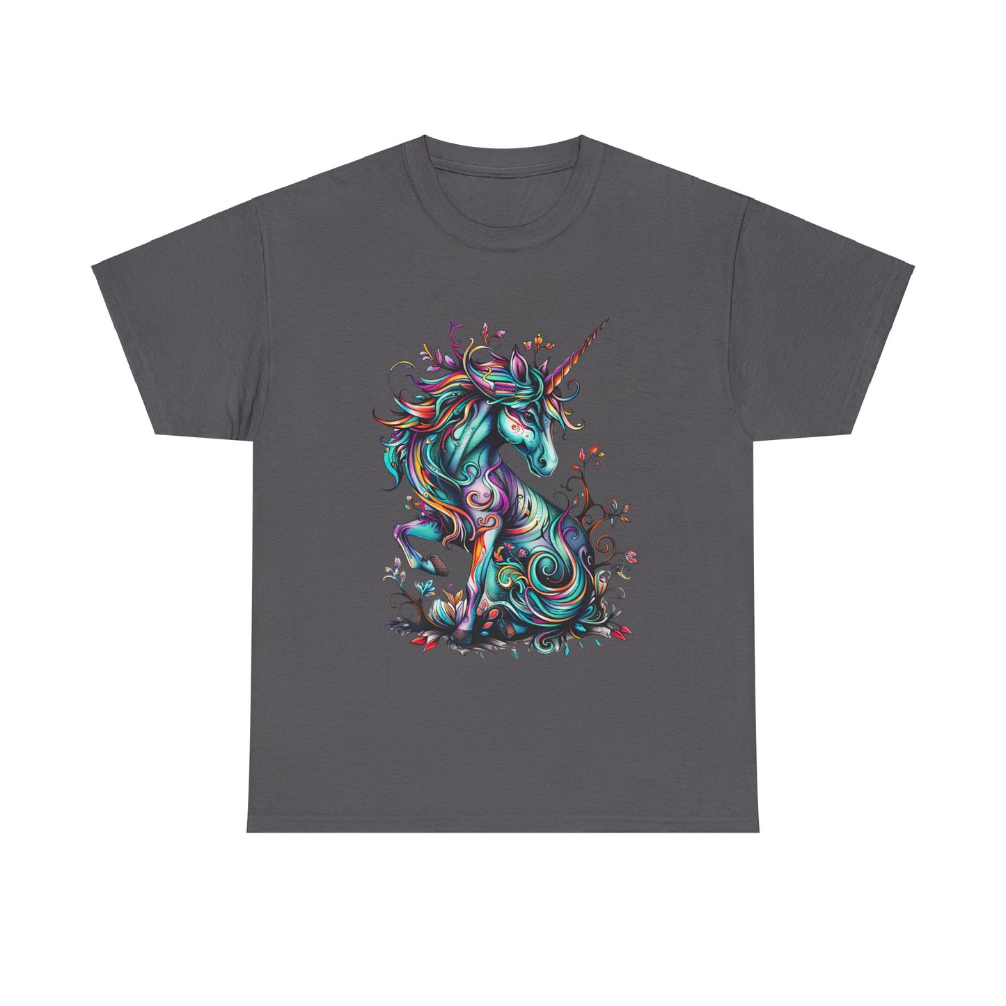 Celtic Unicorn - Unicorn Lovers Graphic Tee Unisex Heavy Cotton Tee T-Shirt