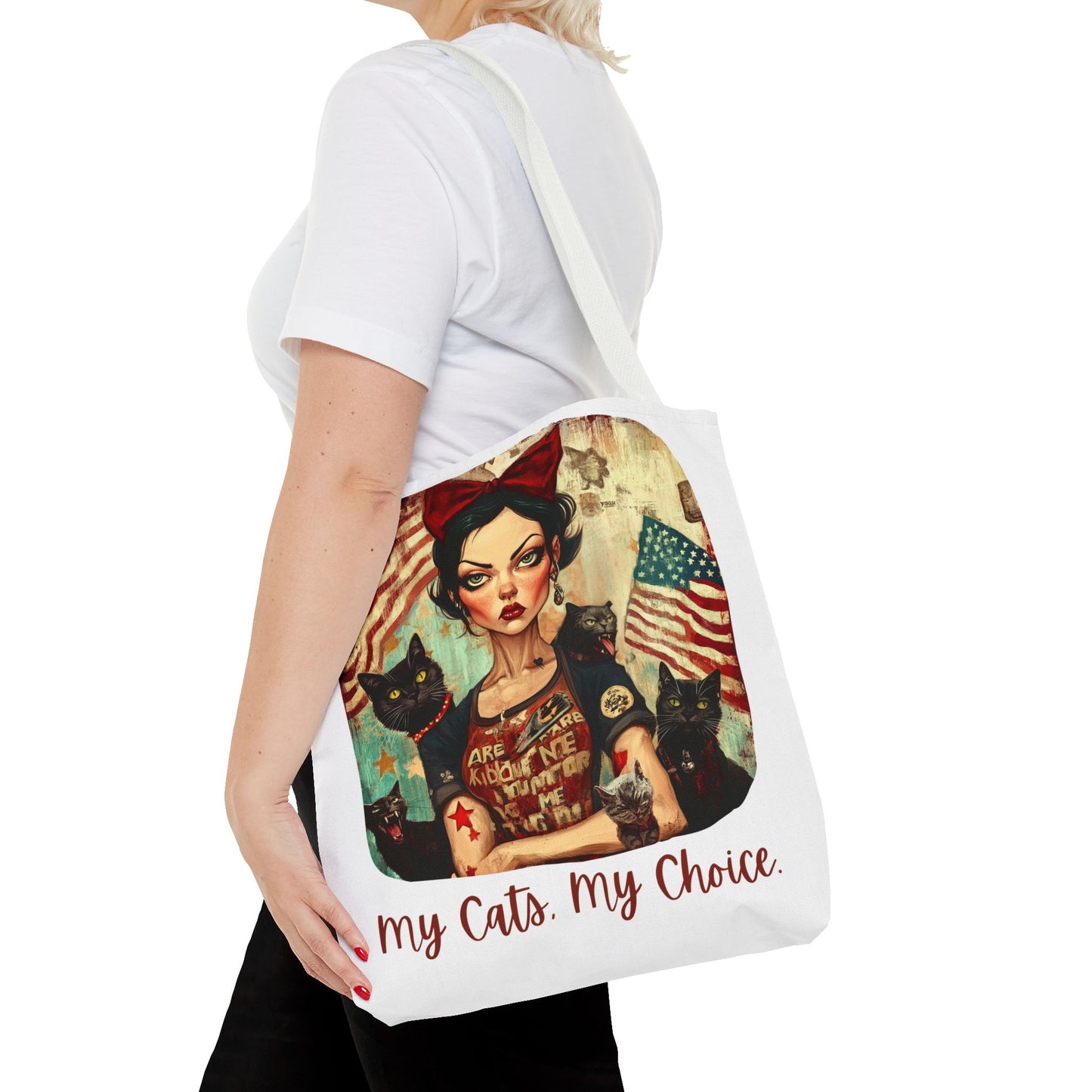 Childless Cat Lady "My Cats, My Choice" -  Childless Cat Lady Tote Bag (AOP)