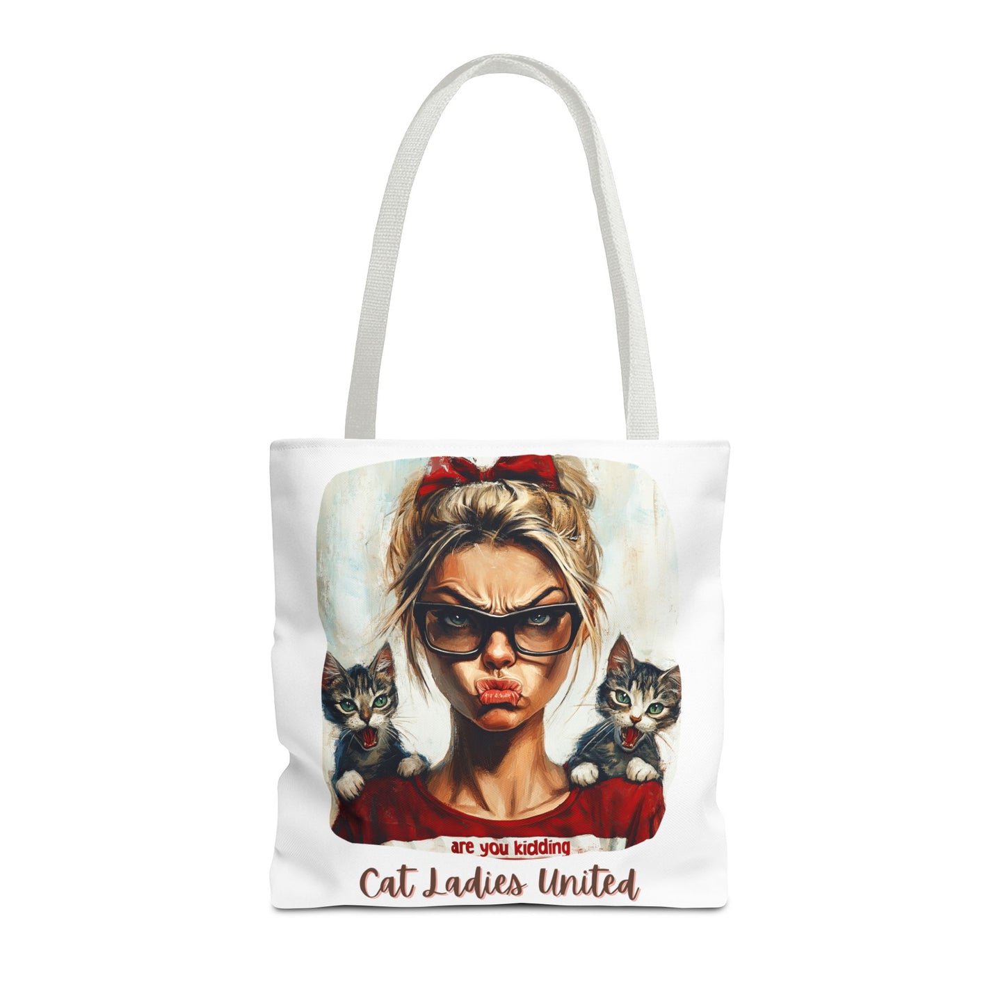 Childless Cat Lady Bag "Cat Ladies United" Childless Cat Lady Tote Bag (AOP)