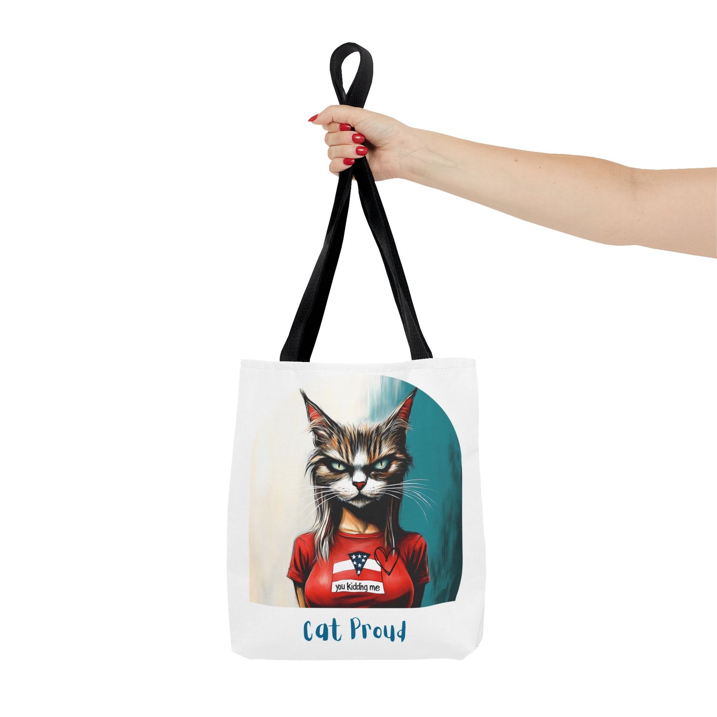 "Cat Proud" Childless Cat Lady Tote Bag (AOP)