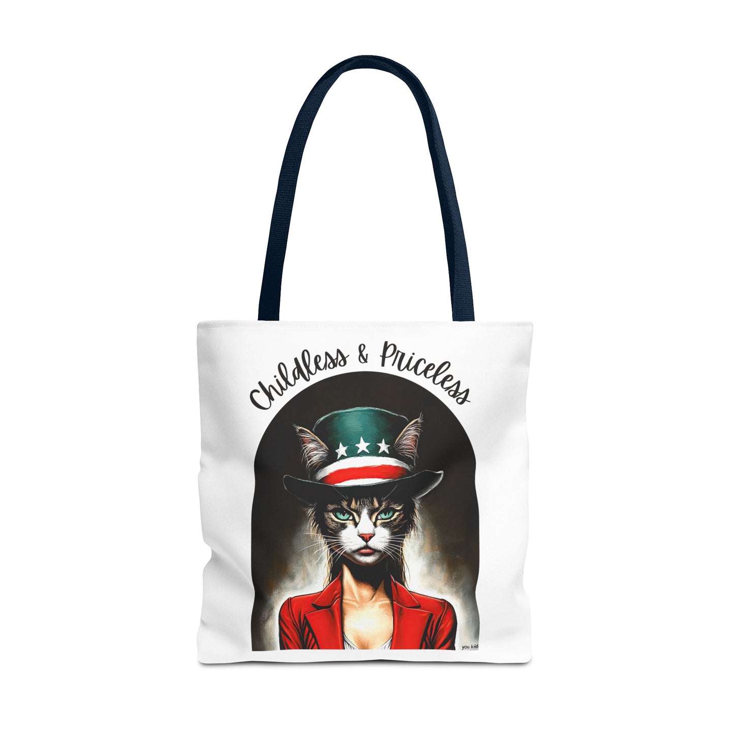 Childless and Priceless. Proud Cat, Childless Cat Lady Tote Bag (AOP)