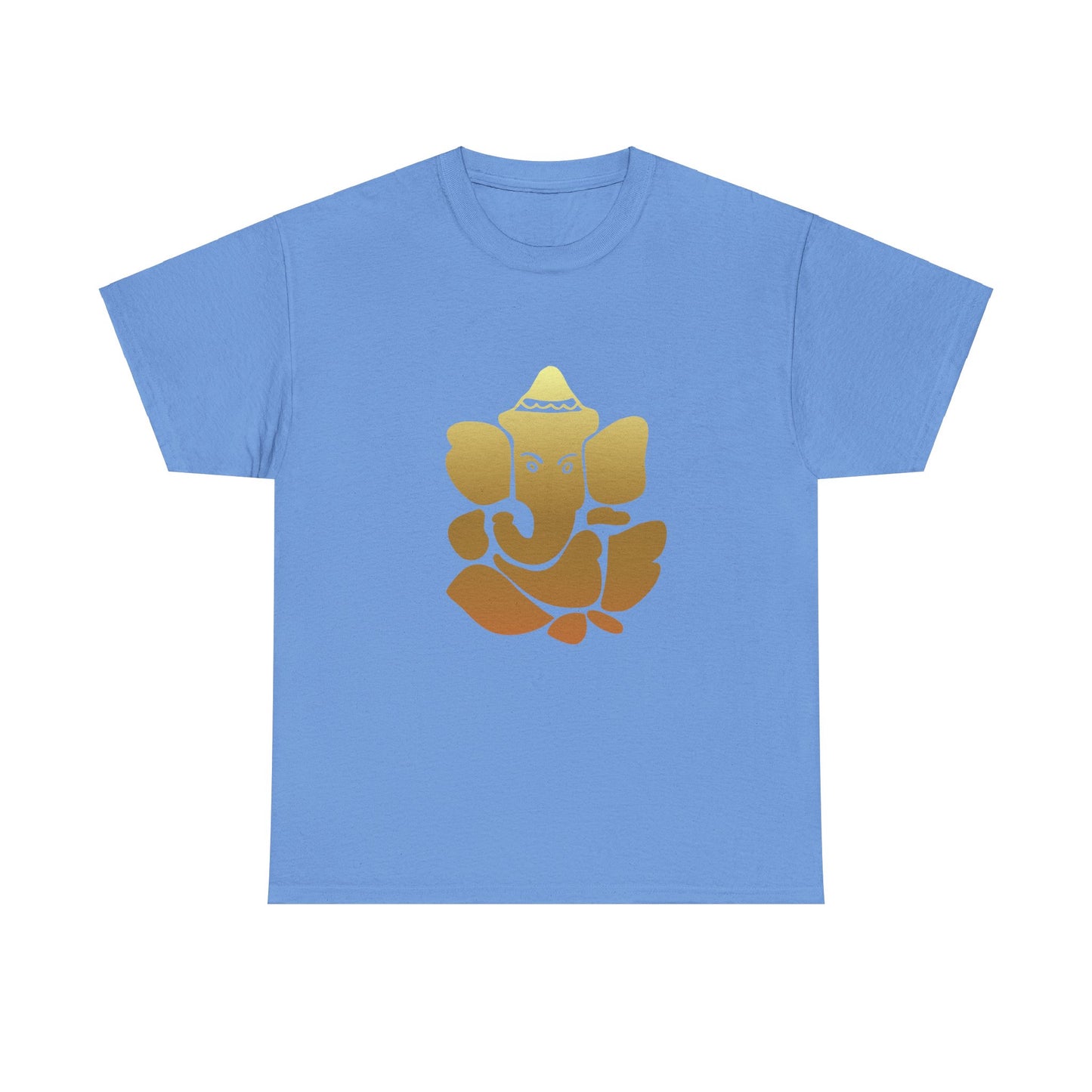 Ganesha, Remover of Obstacles. Golden Ganesha Shirt - Graphic Tee - Yoga, Zen, Hindu Gifts Unisex Heavy Cotton Tee T-Shirt