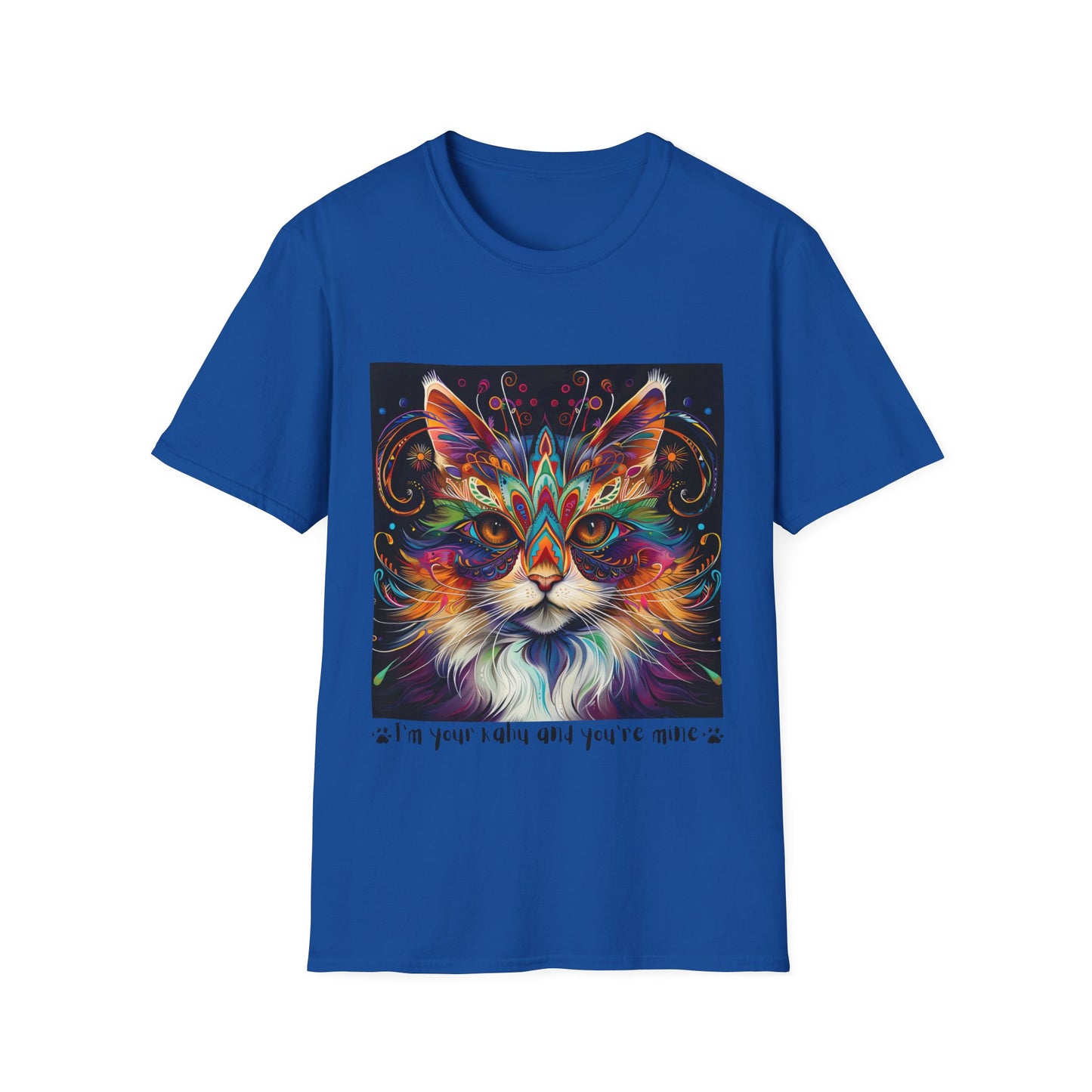 KAHU Cat Shirt, "I'm your Kahu and you're mine" Kahu, Cat Lover's Graphic Tee Graphic Unisex T- Shirt, T-Shirt Cat Lovers Gift  Softstyle T-Shirt Tee Teeshirt Stylized Cat