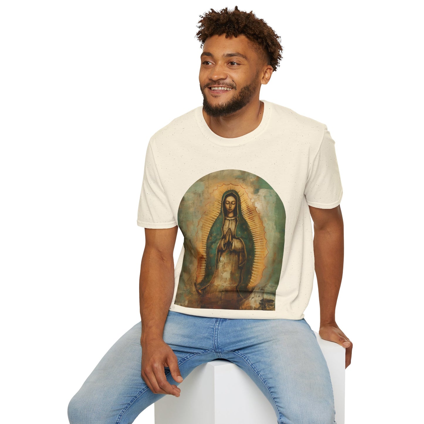 Our Lady Guadalupe Mens Woman's Unisex Shirt, Softstyle T-Shirt Tee Teeshirt