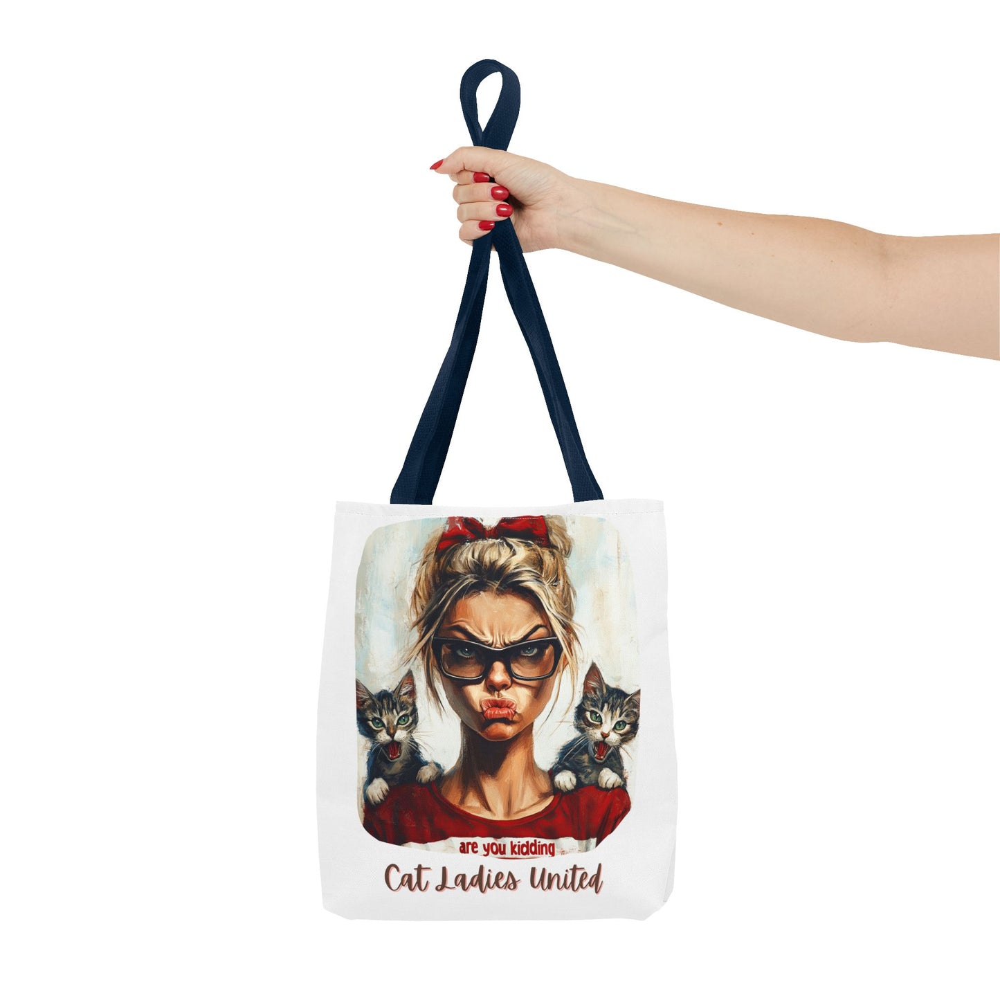 Childless Cat Lady Bag "Cat Ladies United" Childless Cat Lady Tote Bag (AOP)